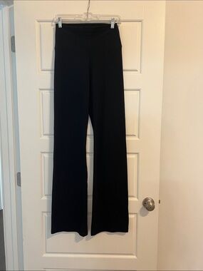 aerie Black Wide-Leg High-Rise Pants